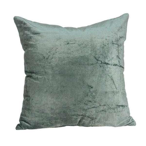 Pillows Throw Pillow Covers - 22" x 7" x 22" Transitional Sea Foam Solid Pillow Cover With Down Insert HomeRoots