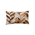 Pillows Throw Pillows - 12" x 20" x 5" Brown And Natural - Pillow HomeRoots