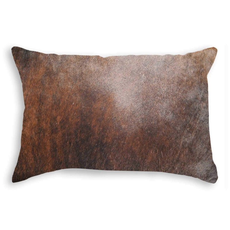 Pillows Throw Pillows - 12" x 20" x 5" Brown Cowhide - Pillow HomeRoots