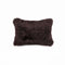 Pillows Throw Pillows 12" x 20" x 5" Chocolate Sheepskin Pillow 6969 HomeRoots