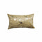 Pillows Throw Pillows - 12" x 20" x 5" Gold And Tan Cowhide - Pillow HomeRoots