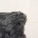 Pillows Throw Pillows - 12" x 20" x 5" Gray Sheepskin - Pillow 2-Pack HomeRoots