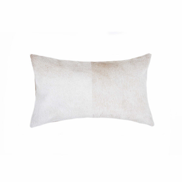 Pillows Throw Pillows - 12" x 20" x 5" Natural Cowhide - Pillow HomeRoots