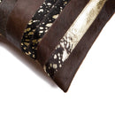 Pillows Throw Pillows - 18" x 18" x 5" Chocolate And Gold - Pillow HomeRoots