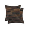 Pillows Throw Pillows - 18" x 18" x 5" Chocolate - Pillow 2-Pack HomeRoots