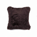 Pillows Throw Pillows - 18" x 18" x 5" Chocolate Sheepskin - Pillow HomeRoots