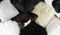 Pillows Throw Pillows - 18" x 18" x 5" Chocolate Sheepskin - Pillow HomeRoots