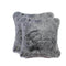 Pillows Throw Pillows - 18" x 18" x 5" Gray, Sheepskin - Pillow 2-Pack HomeRoots