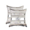 Pillows Throw Pillows - 18" x 18" x 5" Silver And Gray - Pillow 2-Pack HomeRoots