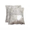 Pillows Throw Pillows - 18" x 18" x 5" Silver And Gray, Quattro - Pillow 2-Pack HomeRoots