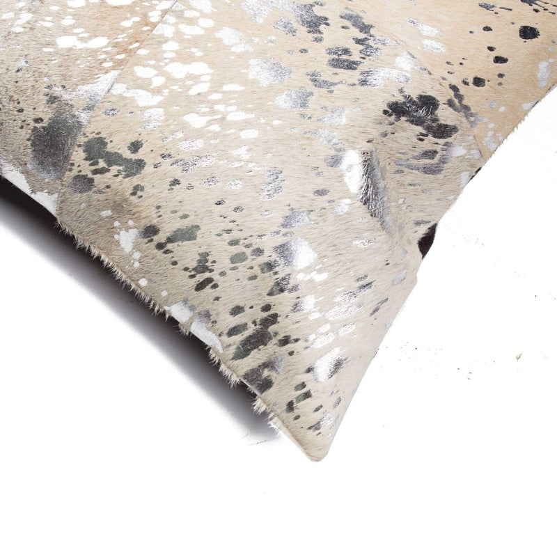 Pillows Throw Pillows - 18" x 18" x 5" Silver And Gray, Quattro - Pillow 2-Pack HomeRoots