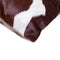 Pillows White Pillow - 12" x 20" x 5" Chocolate And White Torino Kobe Cowhide - Pillow HomeRoots