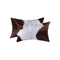 Pillows White Pillow - 12" x 20" x 5" White And Brown, Cowhide - Pillow 2-Pack HomeRoots