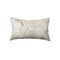 Pillows White Pillow - 12" x 20" x 5" White Hexagon Torino Kobe Cowhide - Pillow HomeRoots