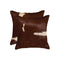 Pillows White Pillow - 18" x 18" x 5" Brown And White, Cowhide - Pillow 2-Pack HomeRoots