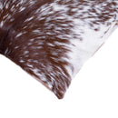 Pillows White Pillow - 18" x 18" x 5" Salt And Pepper Brown And White, Cowhide - Pillow 2-Pack HomeRoots