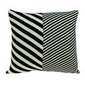 Pillows White Pillow Cases - 18" x 5" x 18" Transitional White Pillow Cover With Down Insert HomeRoots