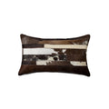 Pillows White Throw Pillows - 12" x 20" x 5" Chocolate And White - Pillow HomeRoots