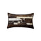 Pillows White Throw Pillows - 12" x 20" x 5" Chocolate And White - Pillow HomeRoots