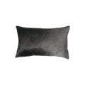 Pillows White Throw Pillows - 12" x 20" x 5" Gray And White Cowhide - Pillow HomeRoots