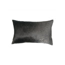 Pillows White Throw Pillows - 12" x 20" x 5" Gray And White Cowhide - Pillow HomeRoots