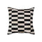 Pillows White Throw Pillows - 18" x 18" x 5" Black And White Linear Cowhide - Pillow HomeRoots