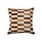 Pillows White Throw Pillows - 18" x 18" x 5" Brown And White Linear Cowhide - Pillow HomeRoots