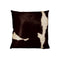 Pillows White Throw Pillows - 18" x 18" x 5" Chocolate And White Cowhide - Pillow HomeRoots