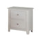 Pine Wood Night Stand With 2 Drawers, White-Nightstands and Bedside Tables-White-Pine Wood Particle Board MDF Birch Veneer-JadeMoghul Inc.