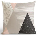 Pink Decoration Pot Plant Flower Cushion Abstract Landscape Geometric Pillow Black And White Plus Triangle For Office Chair Sofa-A6-45x45cm Just Cover-JadeMoghul Inc.