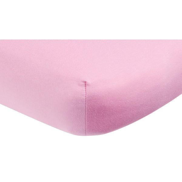 Pink Fitted Cotton Jersey Crib Sheet-PINK-JadeMoghul Inc.