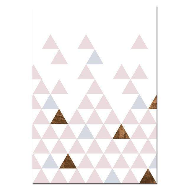 Pink Geometry Canvas Art Posters and Prints Abstract Painting Nordic Style Wall Pictures for Living Room Modern Home Decor AExp