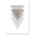 Pink Geometry Canvas Art Posters and Prints Abstract Painting Nordic Style Wall Pictures for Living Room Modern Home Decor AExp