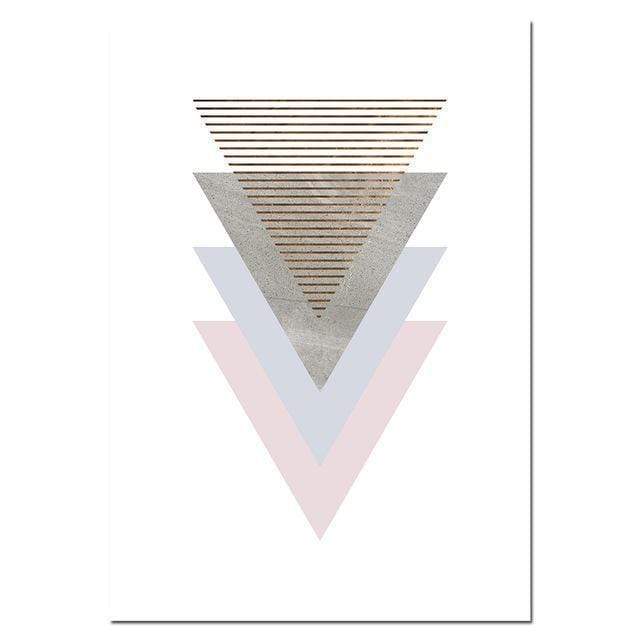 Pink Geometry Canvas Art Posters and Prints Abstract Painting Nordic Style Wall Pictures for Living Room Modern Home Decor AExp