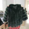 pink java QC8128 new arrival women winter clothes real fox fur coat natural fox fur jacket  hot sale big fur long sleeve JadeMoghul Inc. 