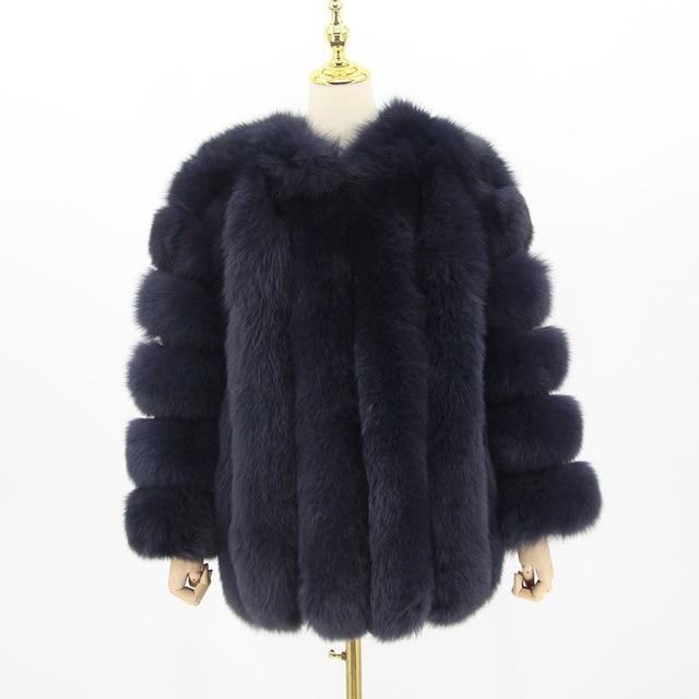 pink java QC8128 new arrival women winter clothes real fox fur coat natural fox fur jacket  hot sale big fur long sleeve JadeMoghul Inc. 