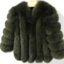 pink java QC8128 new arrival women winter clothes real fox fur coat natural fox fur jacket  hot sale big fur long sleeve JadeMoghul Inc. 