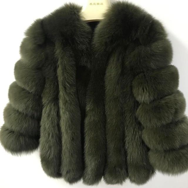 pink java QC8128 new arrival women winter clothes real fox fur coat natural fox fur jacket  hot sale big fur long sleeve JadeMoghul Inc. 