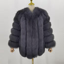 pink java QC8128 new arrival women winter clothes real fox fur coat natural fox fur jacket  hot sale big fur long sleeve JadeMoghul Inc. 