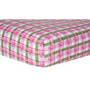 Pink Plaid Deluxe Flannel Fitted Crib Sheet-PLAID-JadeMoghul Inc.