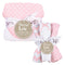 Pink Sky 6 Piece Dot Hooded Towel and Wash Cloth Set-SKY PINK-JadeMoghul Inc.