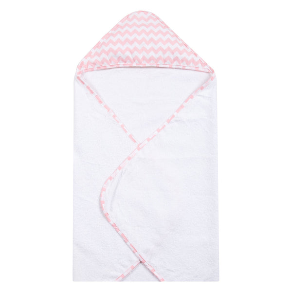 Pink Sky Chevron Deluxe Hooded Towel-SKY PINK-JadeMoghul Inc.