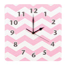 Pink Sky Chevron Wall Clock-PINK-JadeMoghul Inc.