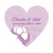Pinwheel Poppy Heart Sticker Vintage Pink (Pack of 1)-Wedding Favor Stationery-Vintage Pink-JadeMoghul Inc.