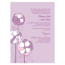 Pinwheel Poppy Invitation Vintage Pink (Pack of 1)-Invitations & Stationery Essentials-Purple-JadeMoghul Inc.