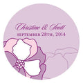 Pinwheel Poppy Large Sticker Vintage Pink (Pack of 1)-Wedding Favor Stationery-Periwinkle-JadeMoghul Inc.
