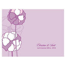 Pinwheel Poppy Note Card Vintage Pink (Pack of 1)-Weddingstar-Periwinkle-JadeMoghul Inc.