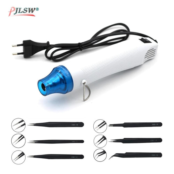 PJLSW DIY Hot Air Gun Power Phone Repair Tool Hair Dryer Soldering Supporting Seat Shrink Plastic Air Heat Gun US/EU Plug AExp