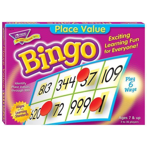 PLACE VALUE BINGO GAME-Learning Materials-JadeMoghul Inc.
