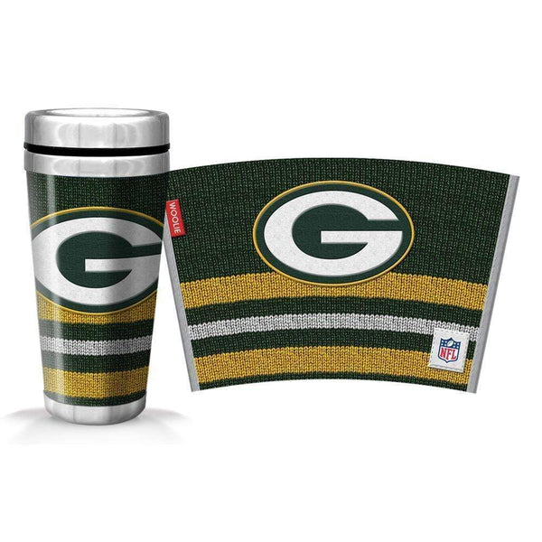 Placemats NFL Green Bay Packers 16oz. Woolie Travel Mug Full Wrap KS